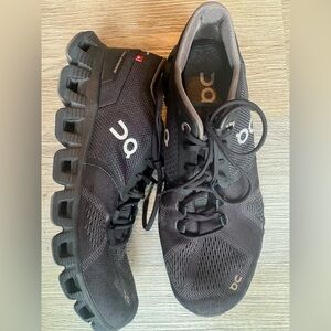 On Women Cloud X4 Black Eclipse Running Shoes size 7.5